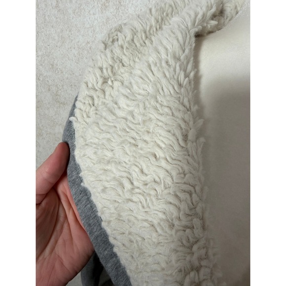 Aerie Women Hooded Plush Lined Cozy Robe Shawl Collar‎ Tie Waist Gray Size XL - Picture 2 of 7